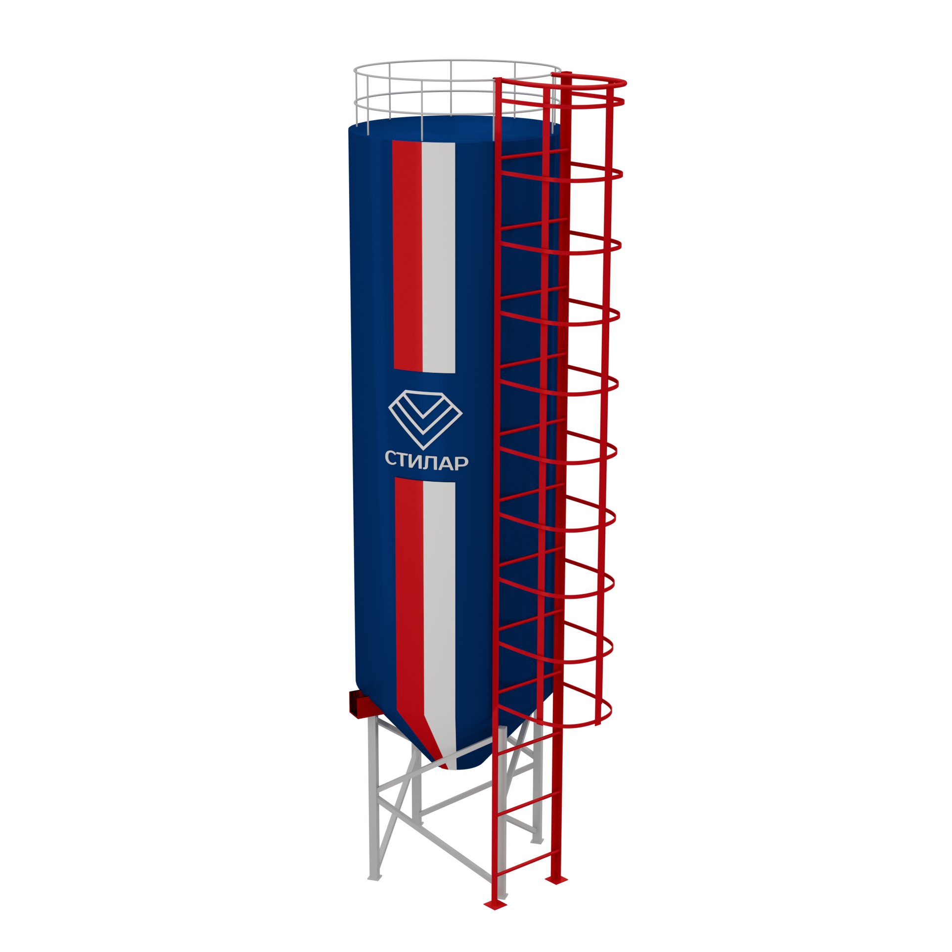 Цельносварный силос для песка 500 м³ от производителя